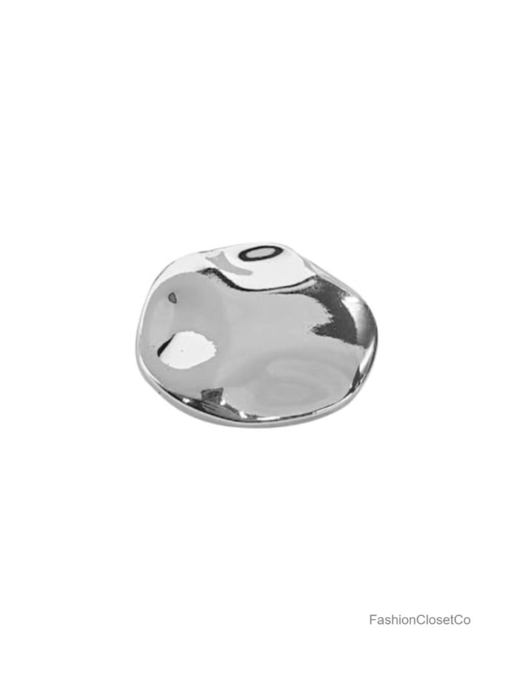 Geometric Metal Brooch Pin Polished Lapel Badge Unisex